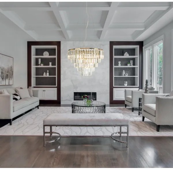 MAXLIGHT P0424 - Luster na lanku MONACO 15xG9/40W/230V pr. 60 cm zlatá