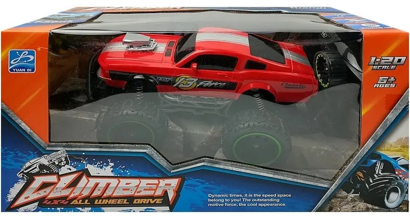 LEAN TOYS Terénne auto na diaľkové ovládanie 1:20 RC – červené