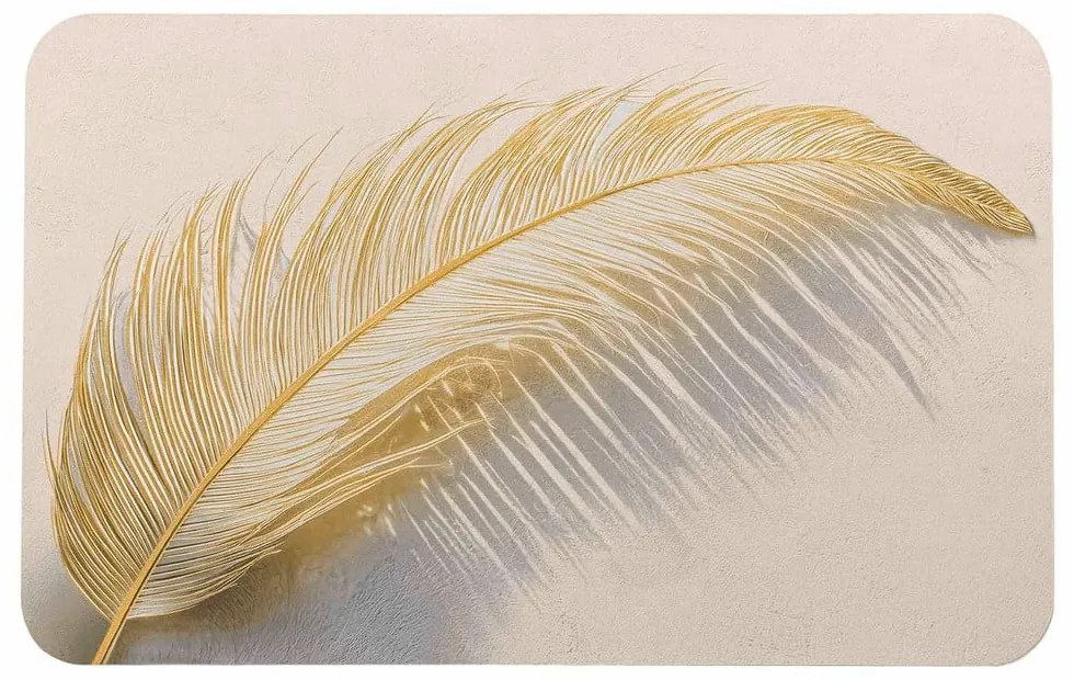 Svetlohnedá kúpeľňová predložka 50x80 cm Angelica – douceur d'intérieur