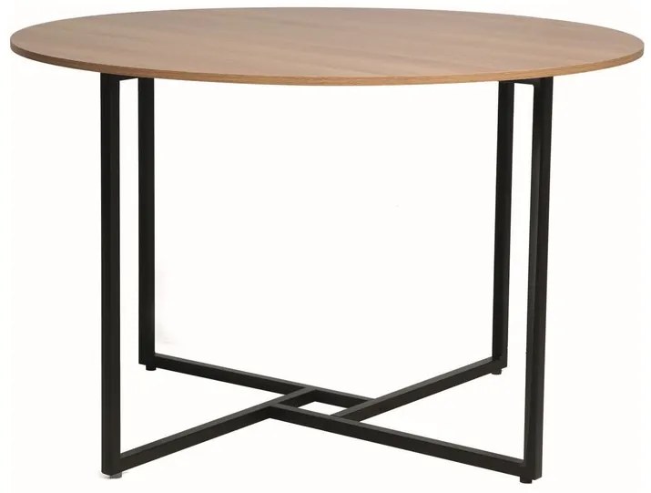 Okrúhly jedálenský stôl s doskou v dekore dub ALTO 120x120