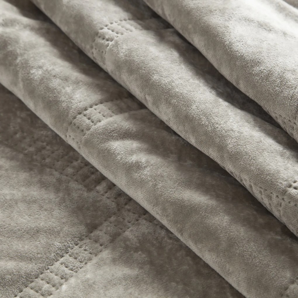 PREHOZ NA POSTEĽ VELVET1 170X210 CM BÉŽOVÝ