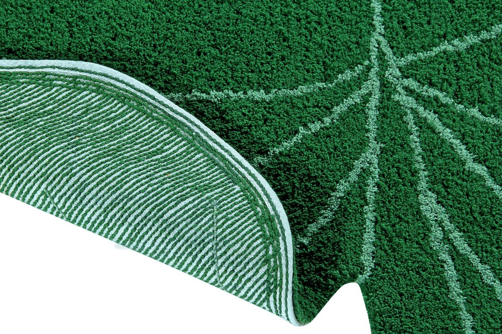 Lorena Canals, Ručne tkaný kusový koberec Monstera Leaf, 120x160, zelená, chodba / predsieň