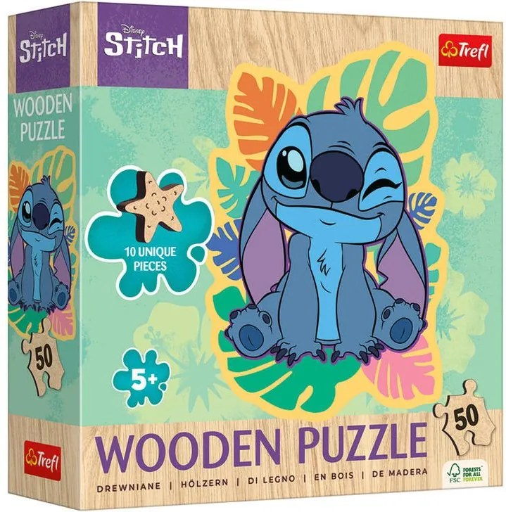 Puzzle drevené Lilo a Stitch