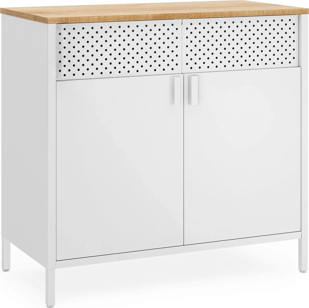 XXXLutz KOMODA, biela, béžová, 80/76/40 cm Boxxx - Komody - 002543048801