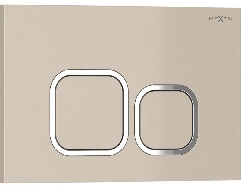 Mexen Tex 03, splachovacie tlačidlo, béžová, 6103-07