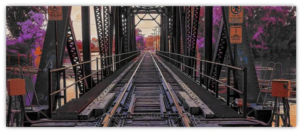 Obraz železničného mosta (120x50 cm)
