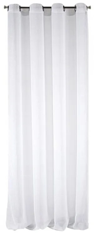 DECOREUM Záclona z jemnej sieťoviny zdobená striebornou mohérovou niťou 140 cm x 250 cm sivý 100 % polyester Rozmer varianty: 350 cm x 250 cm, Farba varianty: Biela 50134