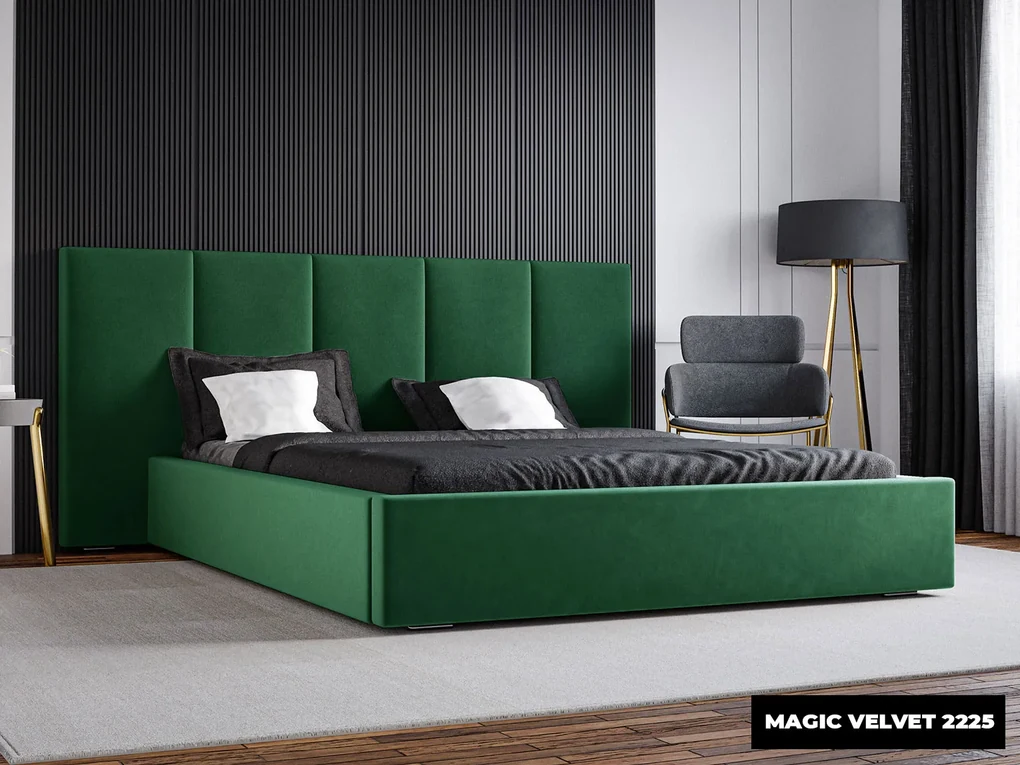 PROXIMA.store - Minimalistická čalúnená posteľ VIOLA ROZMER: 140 x 200 cm, TYP ROŠTU: DREVENÝ ROŠT