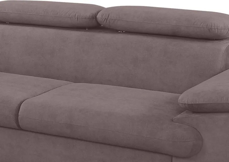 Rohová sedacia súprava Scala, staroružová látka,ľavý roh