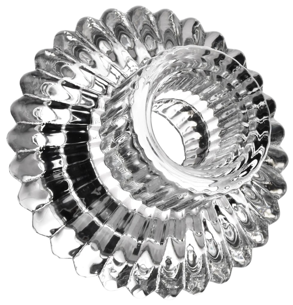 Skleněný svícen PATRICIA 8x6 cm čirý