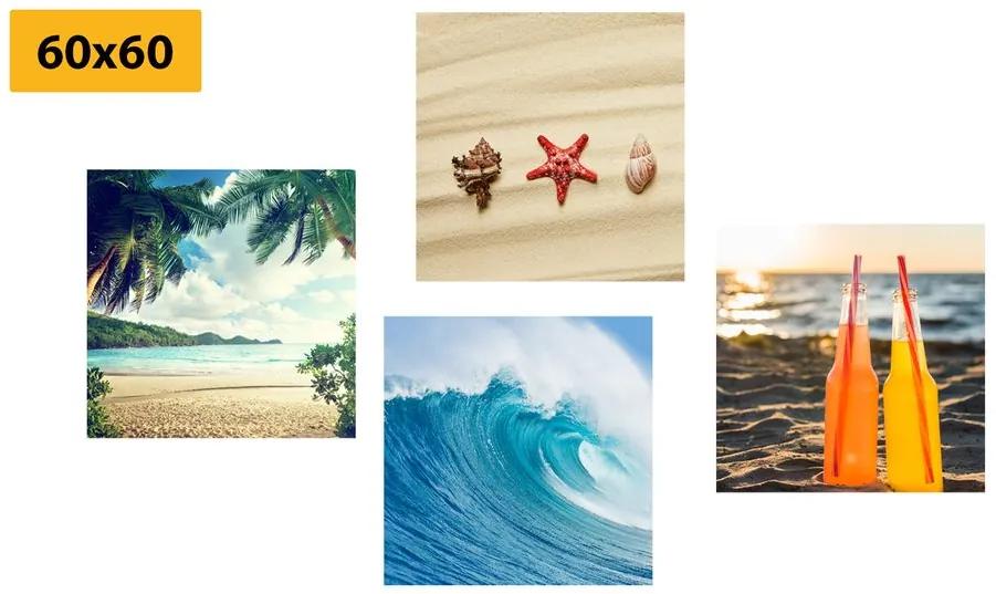 Set obrazov spomienky na letnú dovolenku