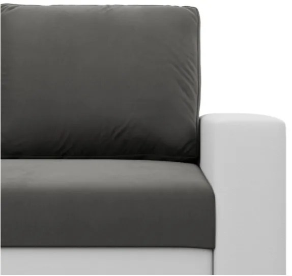 Kreslo LUNA popolové / biele