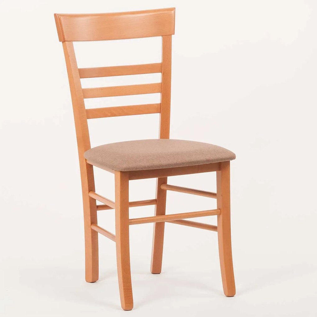 Stima Stolička SIENA s čalúneným sedákom Vyberte odtieň ->: Jelša, Vyberte látku ->: LUX Terracotta 10