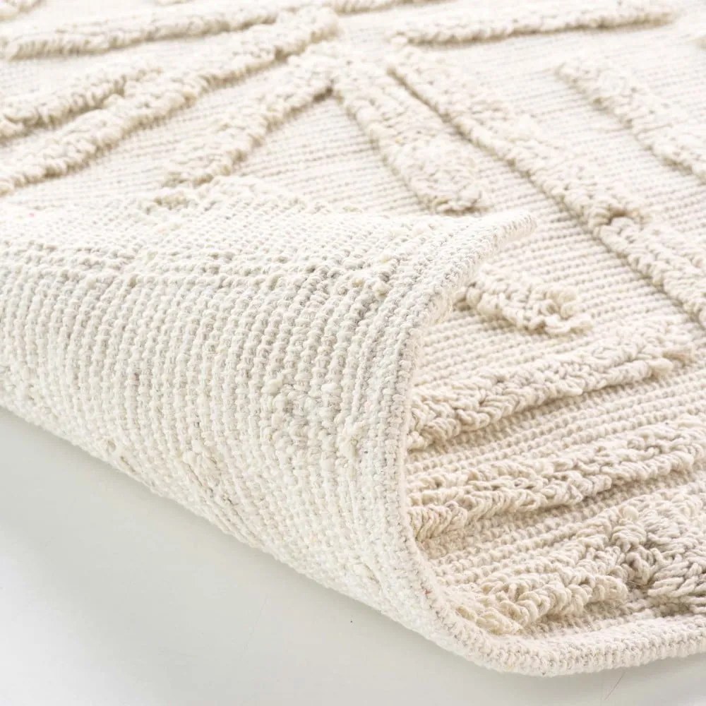 Krémový prateľný koberec 60x90 cm Athena – douceur d'intérieur