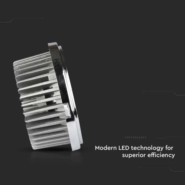 LED Podhľadové bodové svietidlo LED/20W/230V 6400K pr. 11 cm lesklý chróm