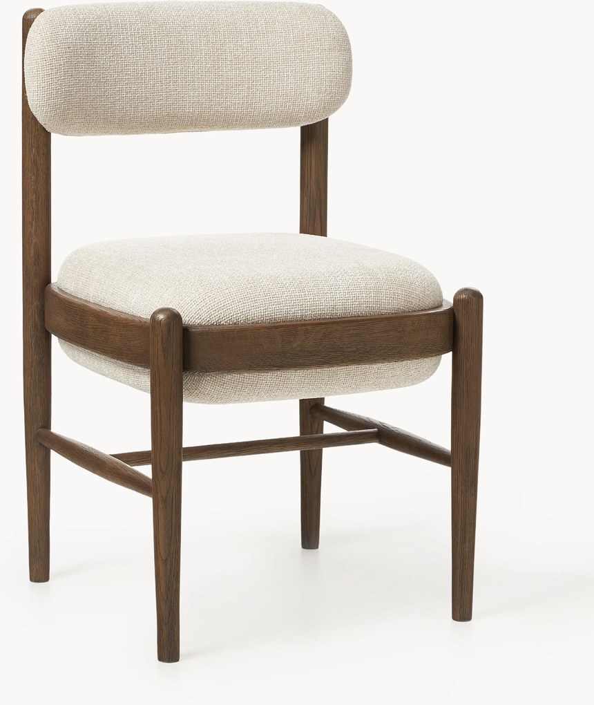 Čalúnená jedálenská stolička z dubového dreva Imara