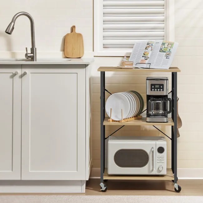 Pojazdný regál KKS060B88 dub artisan