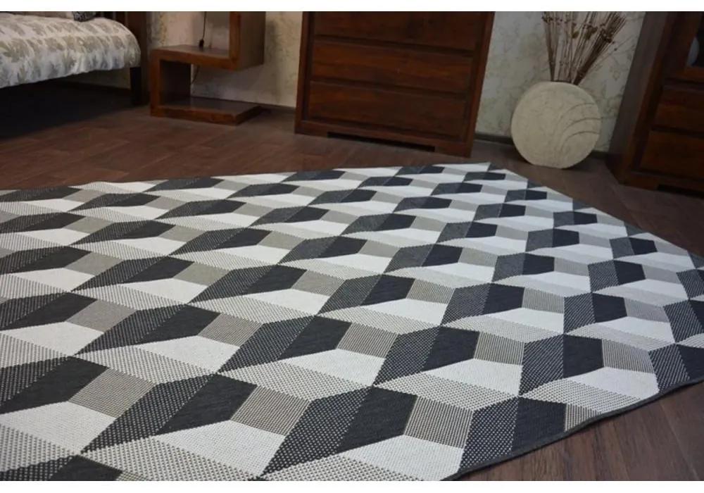Kusový koberec Kvadrat sivý 140x200cm