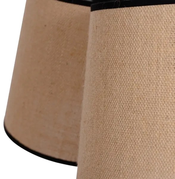 Duolla - Luster na lanku ROSSA 3xE27/15W/230V pr. 75 cm hnedá/čierna