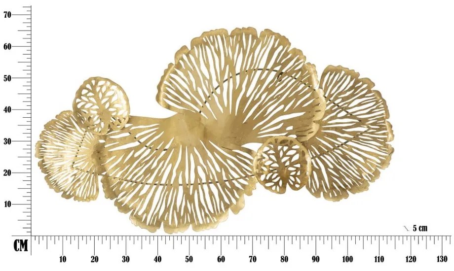 Nástenná dekorácia v zlatej farbe Mauro Ferretti Astra