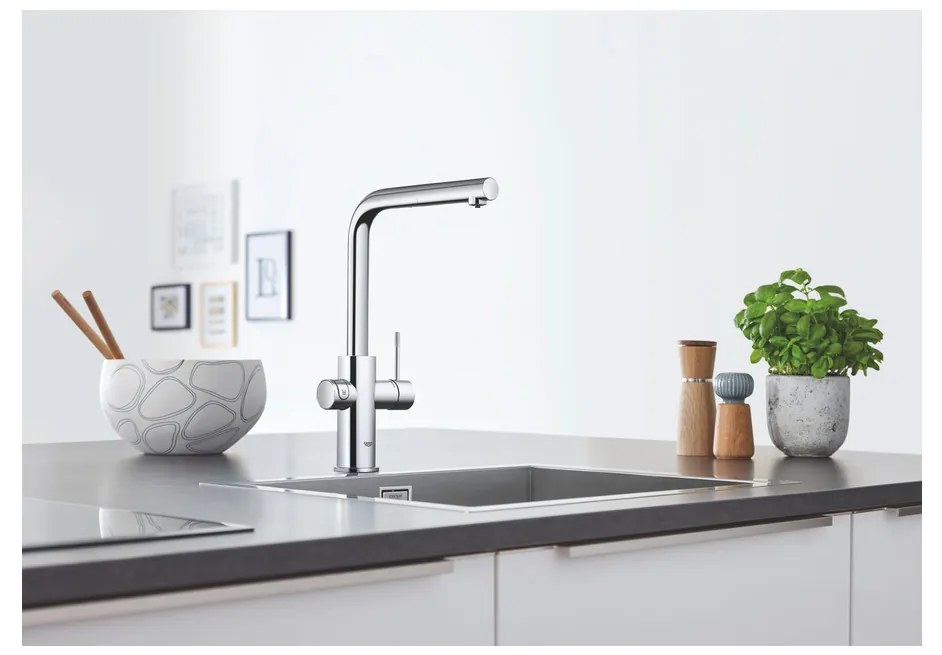 GROHE GROHE Blue Home - Štartovacia sada s výpusťou v tvare L, chróm 31539000