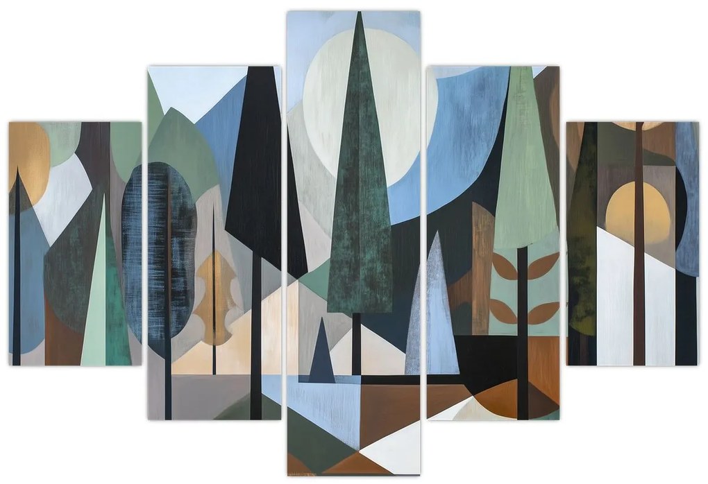 Obraz - Prírodná geometrická abstrakcia II. (150x105 cm)