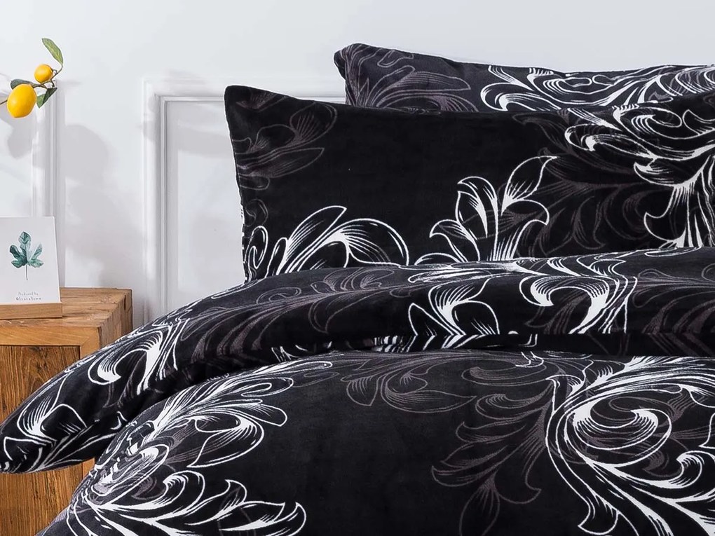 XPOSE® Mikroplyšové obliečky RAMADA Exclusive - čierne / biele