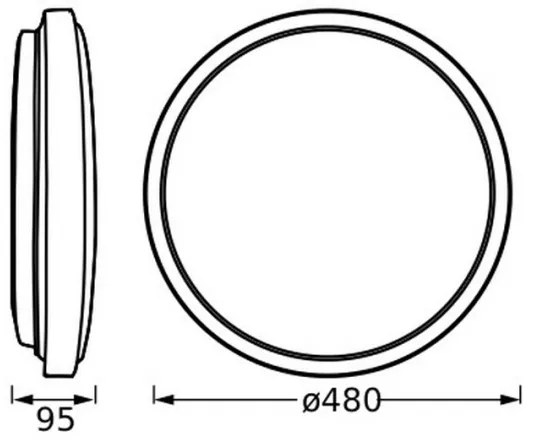 Osram - LED Stropné svietidlo ORBIS LONDON LED/36W/230V pr. 48 cm biele