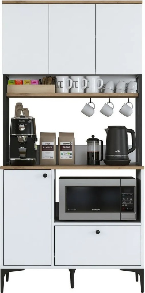 Skriňa Jesy Walnut and White