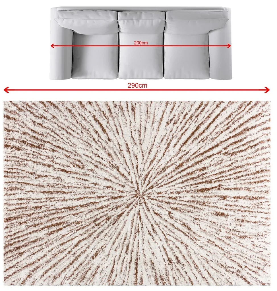 Koberec Softness krémová 200x290cm