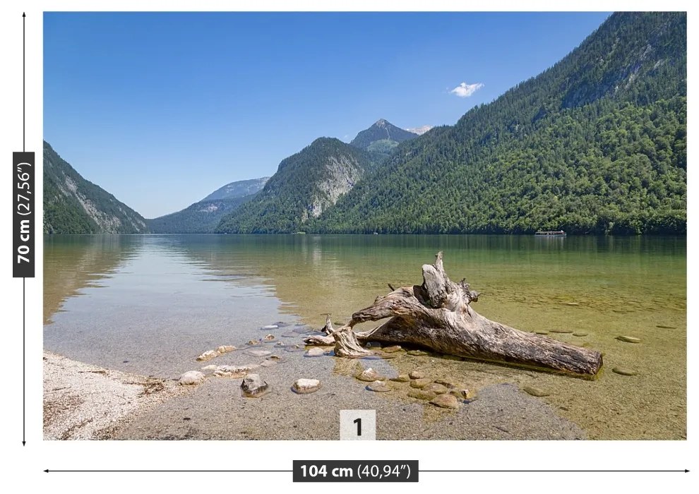 Fototapeta Vliesová Koenigssee bavorsko 250x104 cm