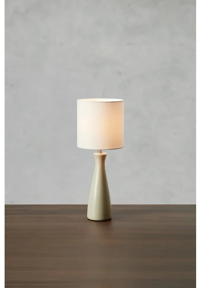 Krémová stolová lampa s textilným tienidlom (výška 42 cm) Birillo – Markslöjd