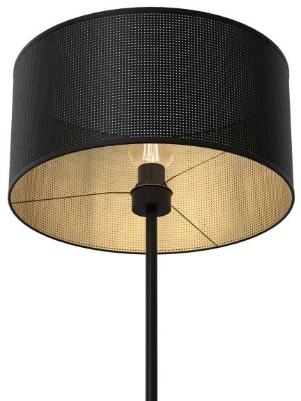Stojacia lampa LOFT SHADE 1xE27/60W/230V čierna/zlatá