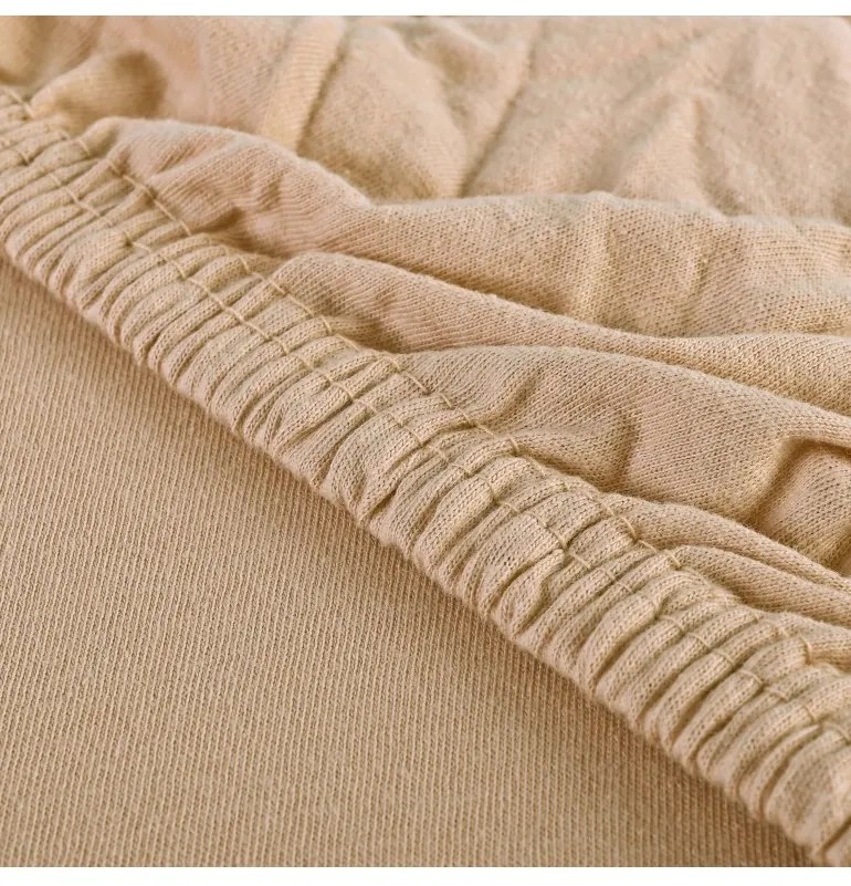 Plachta posteľná cappuccino jersey EMI, Plachta 90x200