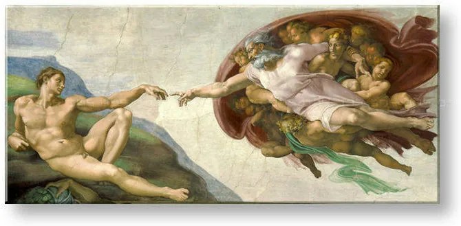 Obraz na plátne CREATION OF ADAM – Michelangelo REP164 | rôzne rozmery