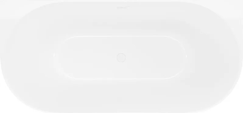 Mexen Oval Slim voľne stojaca vaňa pri stene 170 x 80 cm, biela, biely prepad - 52661708000-20