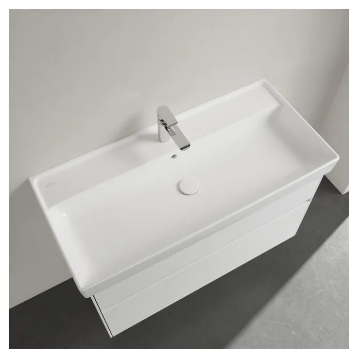 Villeroy & Boch COLLARO - Umývadlo na skrinku 1000x470x160 mm, s prepadom, biela Alpin CeramicPlus 4A33A5R1