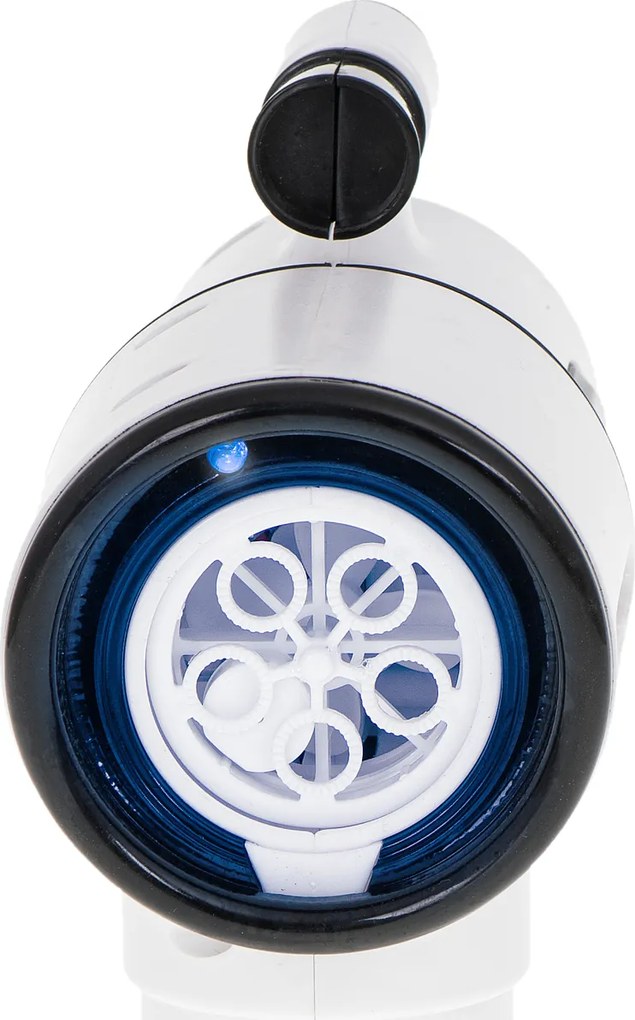 KIK Pištoľ na mydlové bubliny – bublifuk s dúhovými bublinami, svetlom a zvukom, 2x nádobky