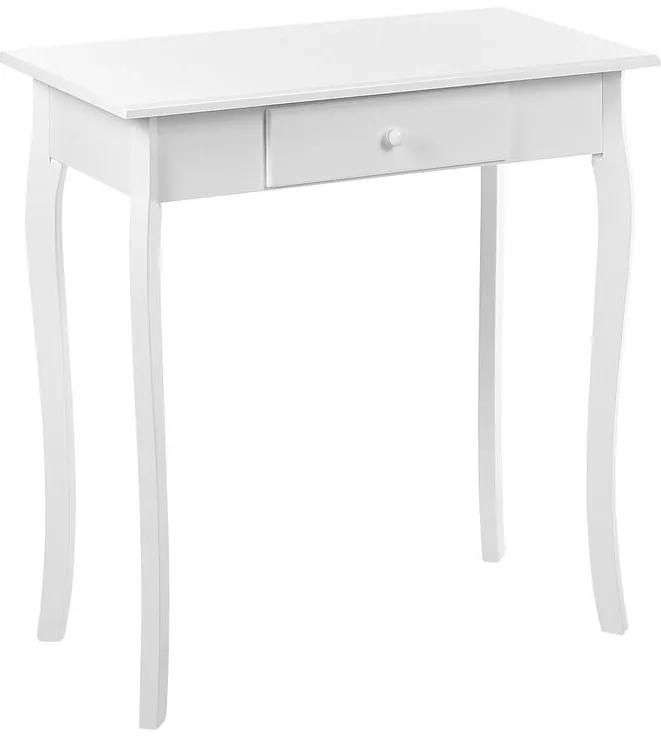 Konzolový stolík so zásuvkou biely ALBIA Beliani