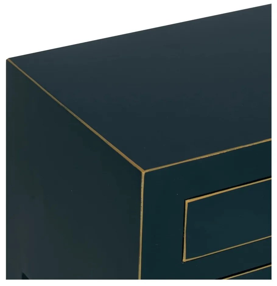 Modrý konzolový stolík 26x85 cm Diana – Ixia