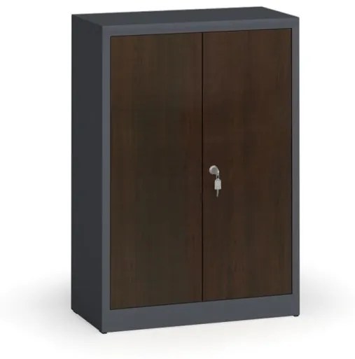 Alfa 3 Zvárané skrine s lamino dverami, 1150 x 800 x 400 mm, RAL 7016/wenge