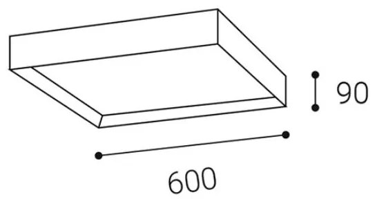 LED2 - LED Stropné svietidlo MILO LED/60W/230V biela 3000/4000K