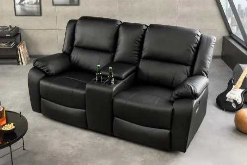 Sedacia súprava Relax 39474 Hollywood 2-sedenie Čierna - Komfort-nábytok