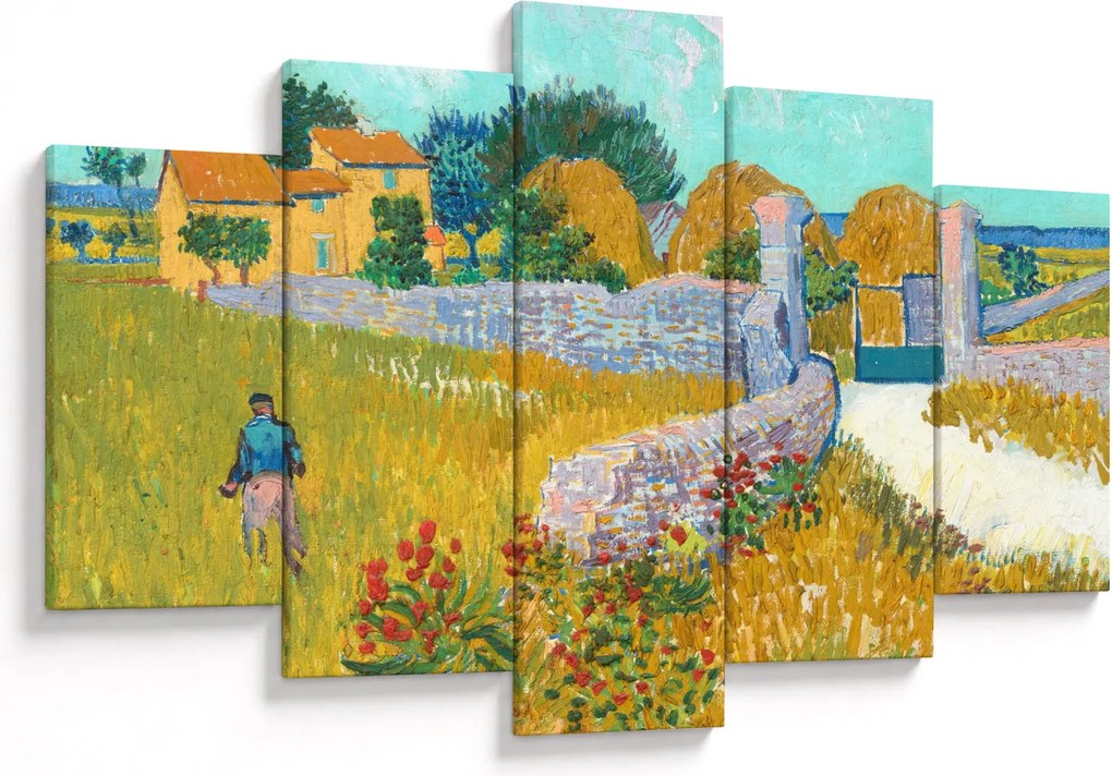 Obraz - Vincent van Gogh, Farmhouse in Provence, reprodukcia (150x105 cm)