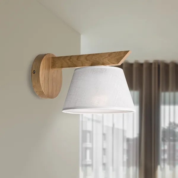 Brilagi - LED  Nástenné svietidlo ANTHONY 1xE14/40W/230V dub/biela