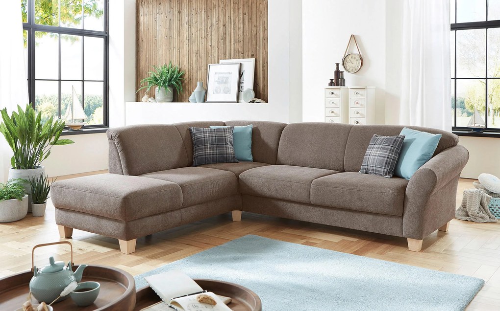 XXXLutz ROHOVÁ SEDAČKA, textil, taupe Sit & More - Sedačky - 000144005346