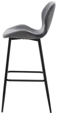Sivá barová stolička LAIKA