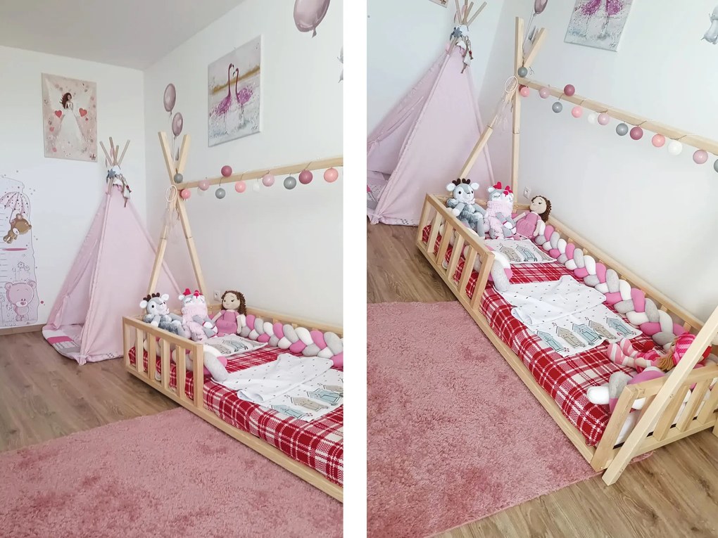Wilsondo Detská posteľ domček Tipi 180x80 Variant úložný box: Bez úložného boxu