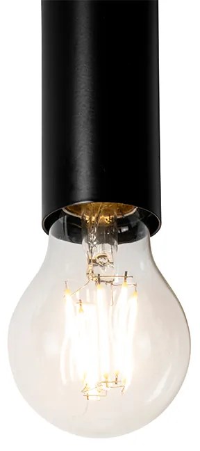 Art Deco nástenná lampa čierna 2-svetlo - Tubi