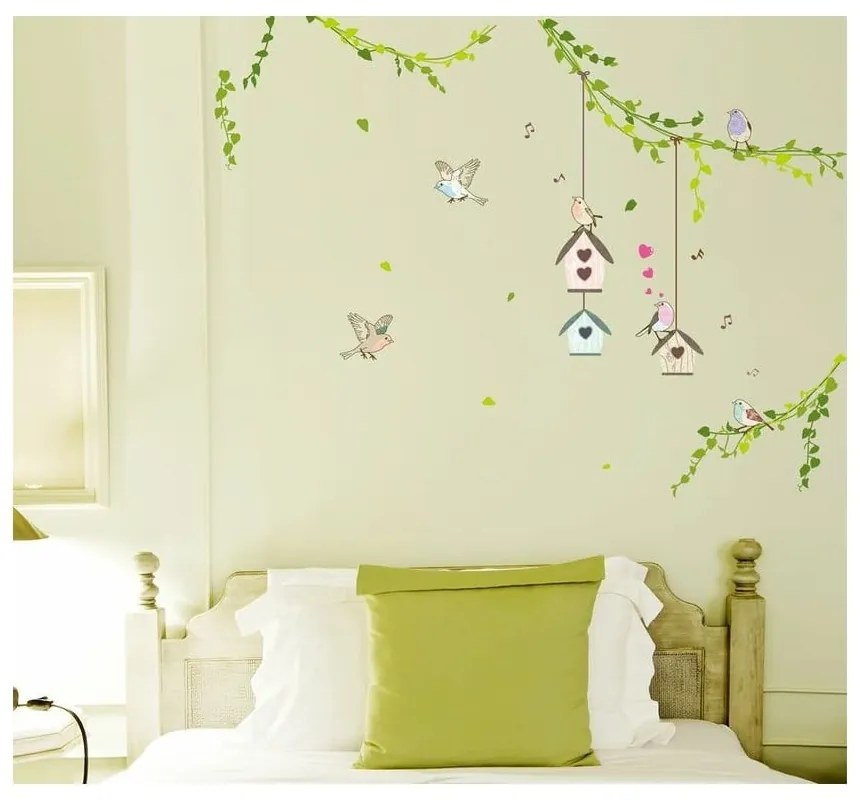 Sada samolepiek Ambiance Birds cages in the Forest